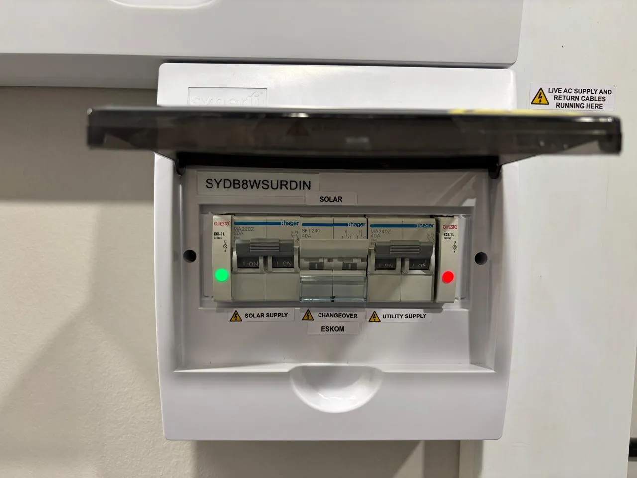 SANS-Compliant Solar Distribution Board