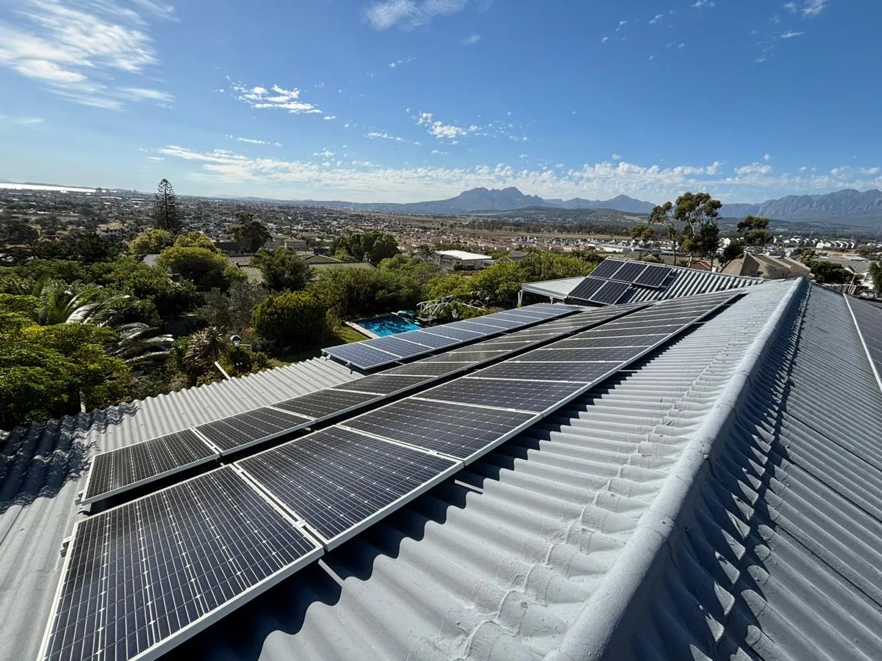 Constantia Valley Pitched Solar Array